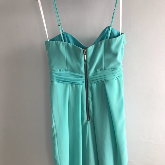 Turquoise cocktail dress - Picture 2 of 2